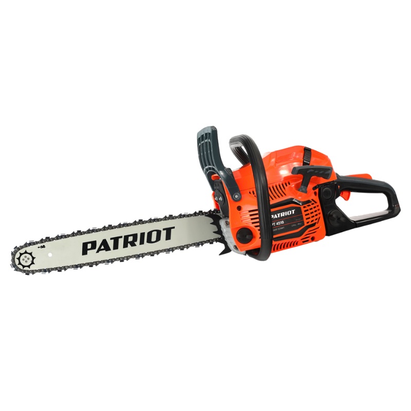 Бензопила Patriot 4518 220105550 (45 см3, легкий запуск, мощность двигателя 3 л.с., вес 6 кг)