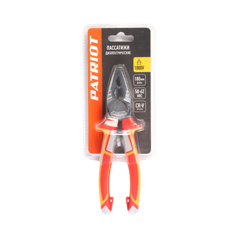 Пассатижи диэлектрические Patriot PCP 180 DN 350004012 (1000 V, Cr-V, 180мм) в Угличе