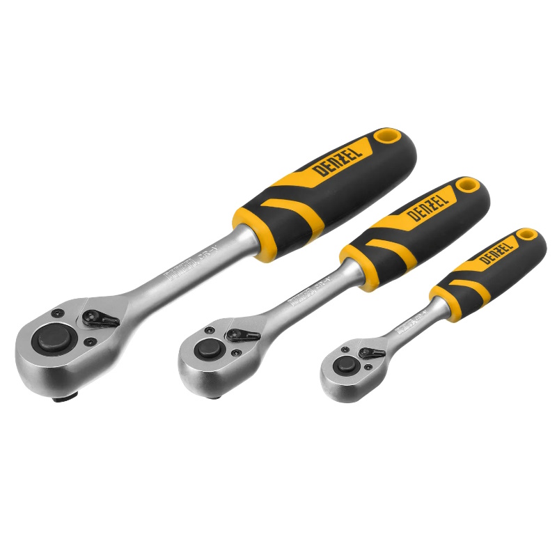 Набор инструментов Denzel 15808, 1/2", 3/8", 1/4", CrV, S2, пластиковый кейс, 232 предмета  в Иваново