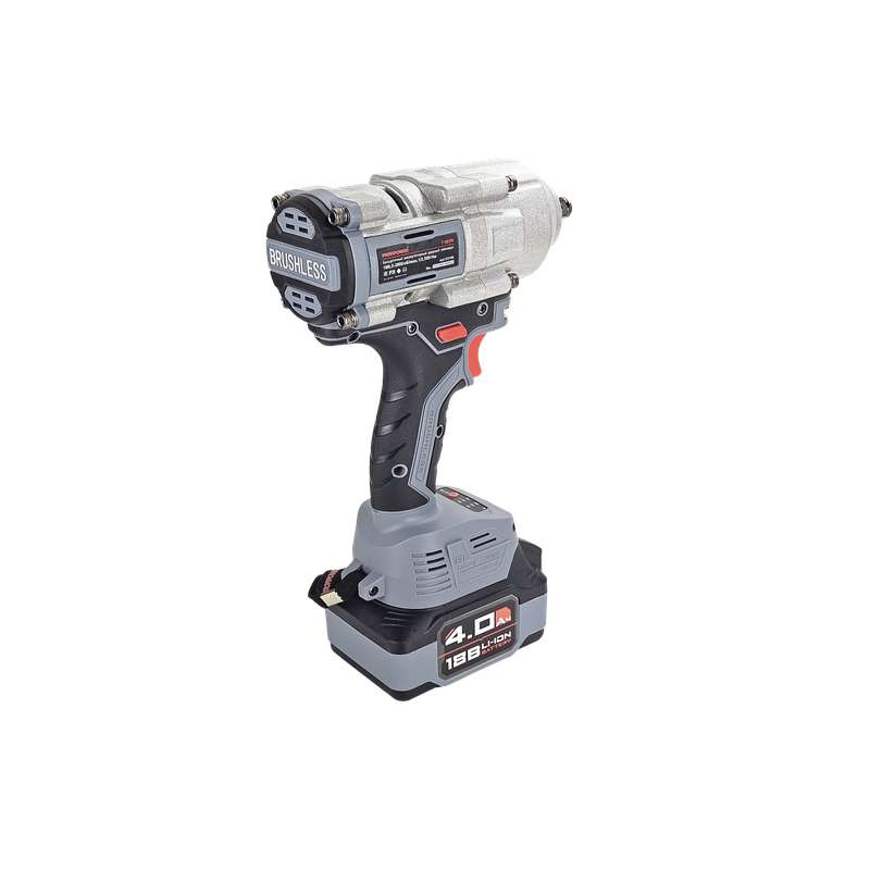 Гайковёрт аккумуляторный ProfiPower T-900N E0186, Li-ion-1шт, 4.0Ач, 900Нм, ударная головка 17/19/21мм, З/У, в кейсе