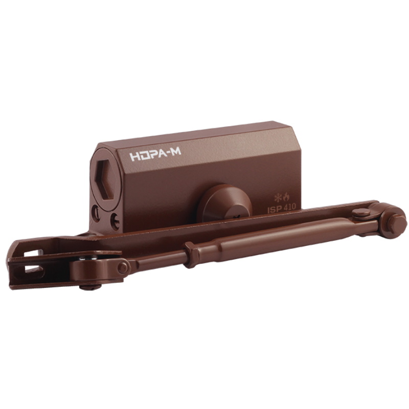 Доводчик дверной Нора-М ISPARUS 410 17200, от 15 до 60 кг, коричневый в Муроме