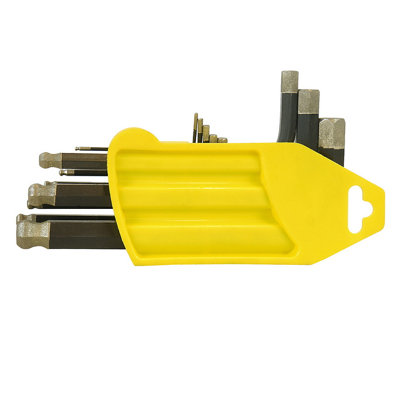 Набор шестигранных ключей с шаром Hanskonner HK1045-04-9-S, 1, 5-10 мм, 9 шт, S2, короткие в Череповце