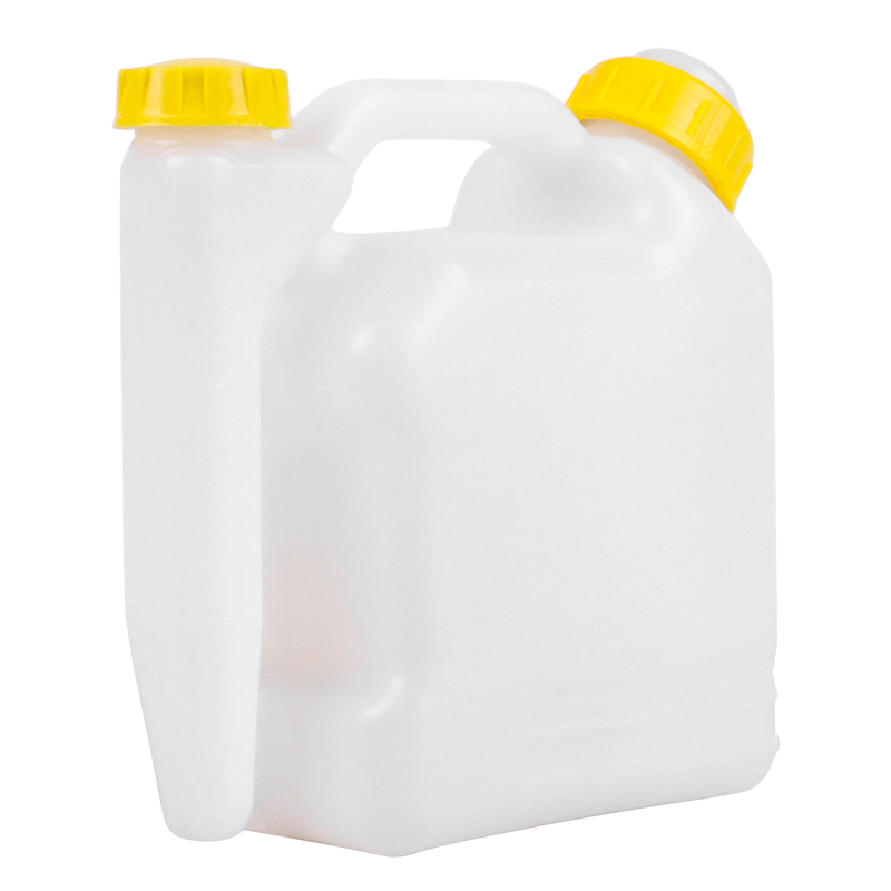 Емкость для приготовления топливной смеси Rezer 03.011.00083, 1л., отсек замера масла + отсек для смешивания с бензином