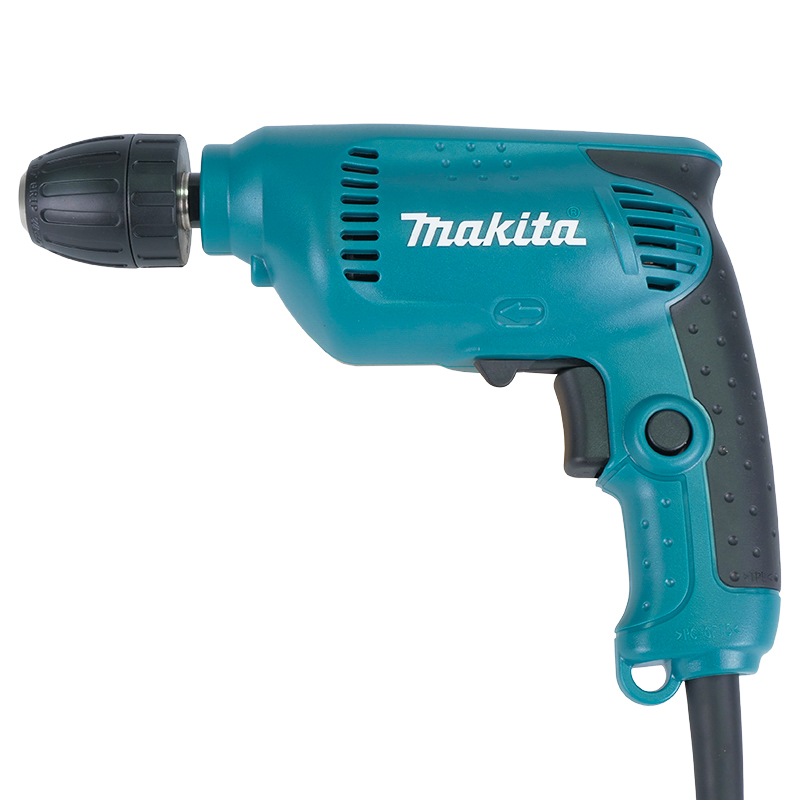 Сетевая дрель Makita 6413 (безударный тип, мощность 450 Вт, максимальный диаметр сверления металла 10 мм)