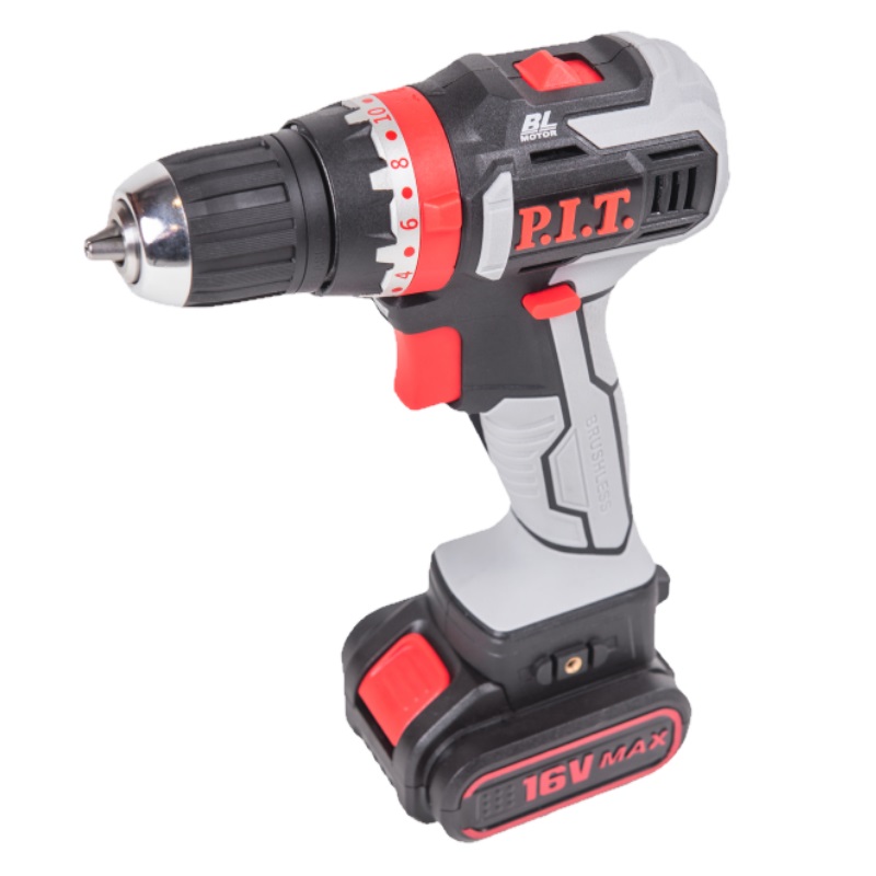 Шуруповерт бесщеточный P.I.T. PID03002-16M2/BL