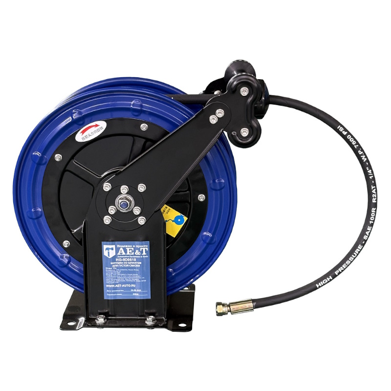 Катушка со шлангом для густой смазки AE&T HG-9D0610, 1/4"; х10 м в Туле