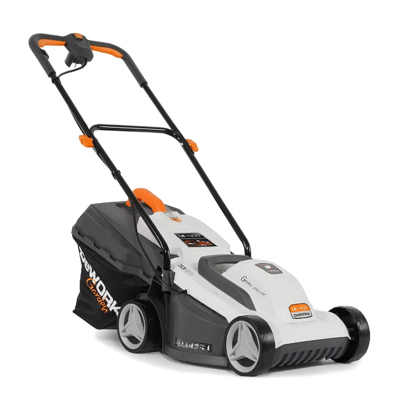 Газонокосилка электрическая DeWorks LE 1300 (объем травосборника 35 л, осевая регулировка) в Угличе