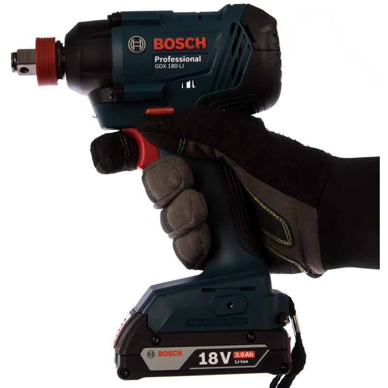 Аккумуляторный ударный гайковерт Bosch GDX 180-LI 0.601.9G5.220, аккумулятор li-ion в Туле