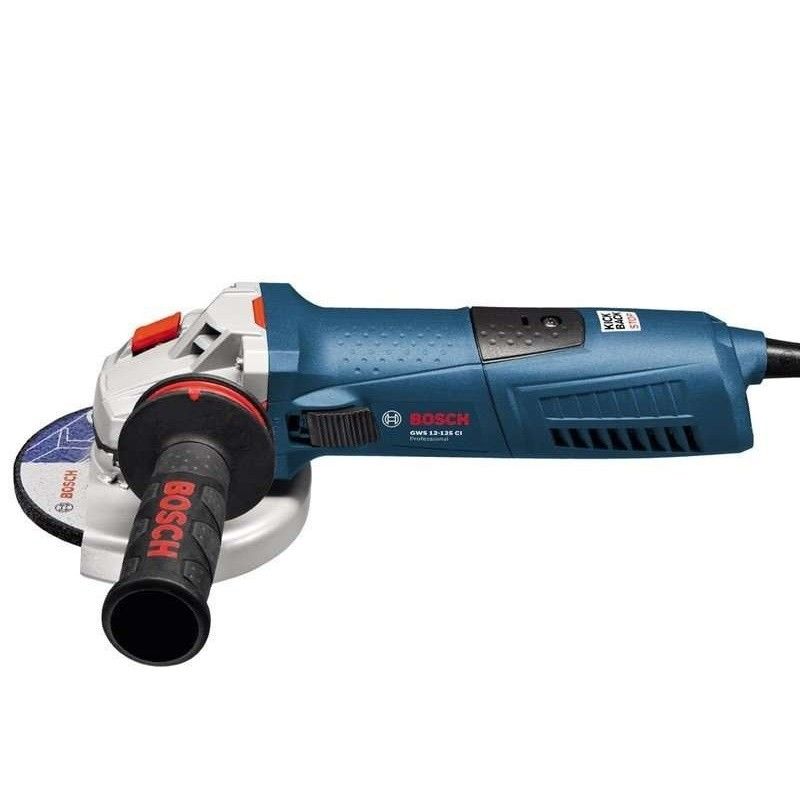 Угловая шлифмашина (болгарка) Bosch GWS 12-125 CIE 0.601.794.002, 125 мм, 1200 Вт, плавный пуск, регулировка оборотов