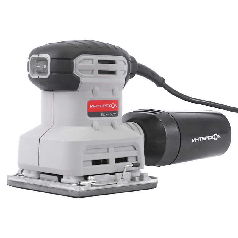 Электрическая плоская шлифмашина Интерскол ПШМ-104/220 (напряжение 220 v, оснастка 105x154 мм)