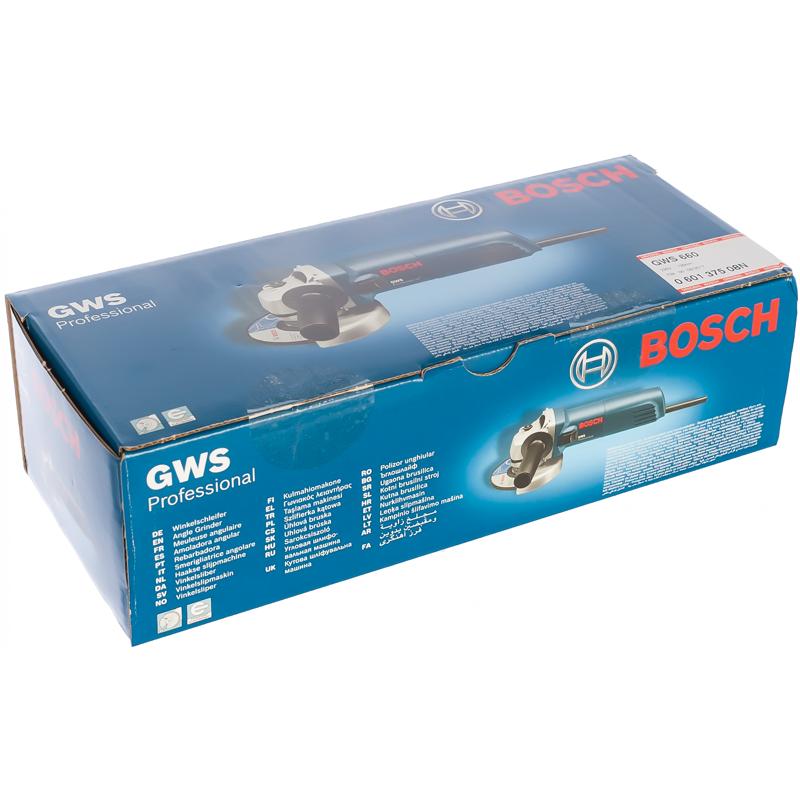 Угловая шлифмашина (болгарка) Bosch GWS 660 0.601.375.08Н, 115 мм, 660 Вт в Муроме