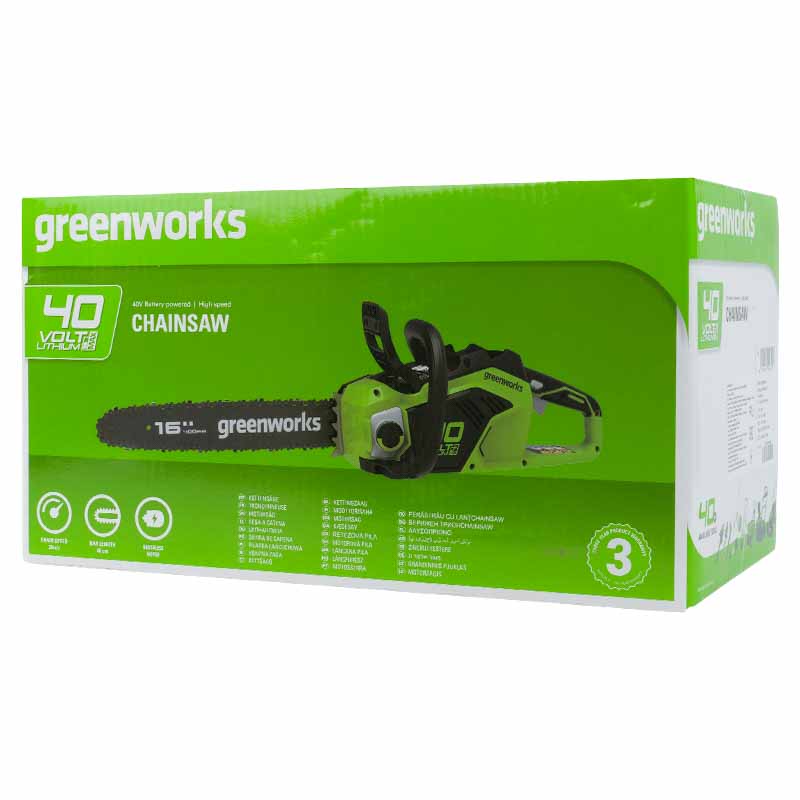 Пила цепная Greenworks GD40CS18 2005807, 40 В, без АКБ и З/У в Александрове
