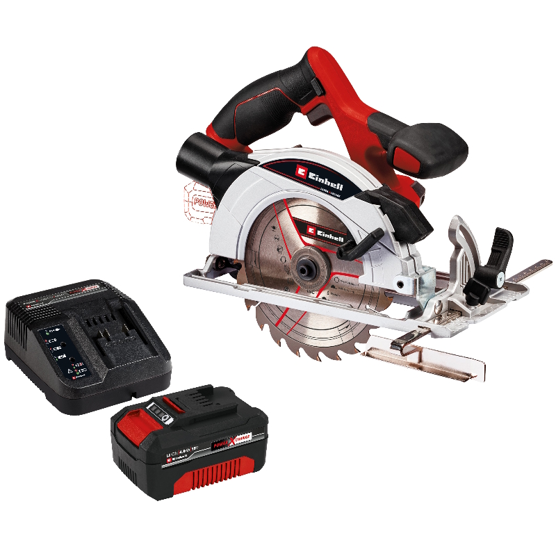 Пила циркулярная Einhel PXC TE-CS 18/165-1 Li, аккумулятор + 1 аккумулятор PXC 4Ач 18В + ЗУ 3А 4331207SET в Муроме