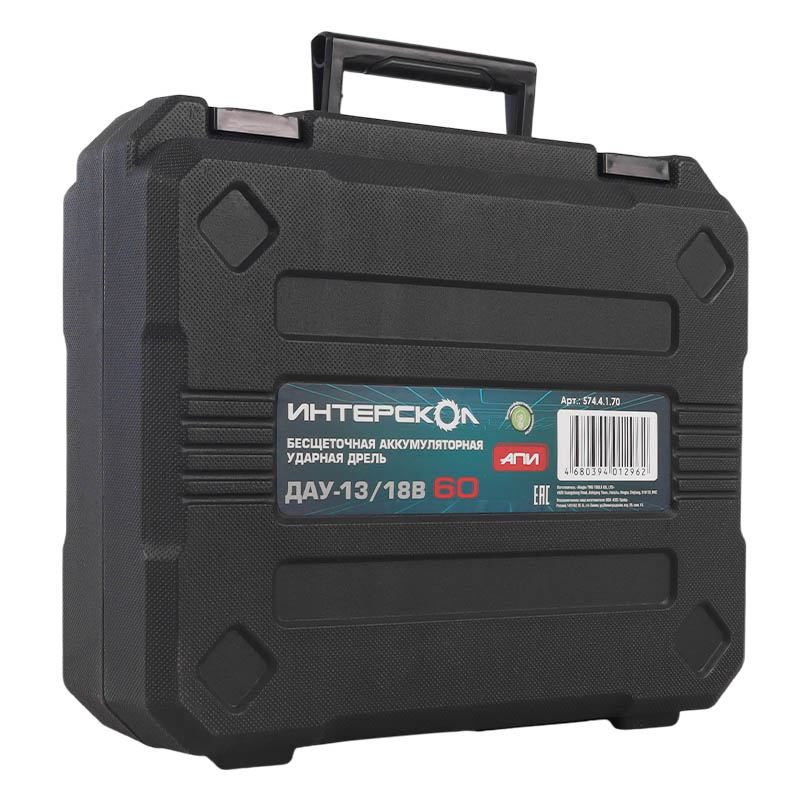 Аккумуляторная ударная дрель-шуруповерт Интерскол ДАУ-13/18В 574.4.1.70