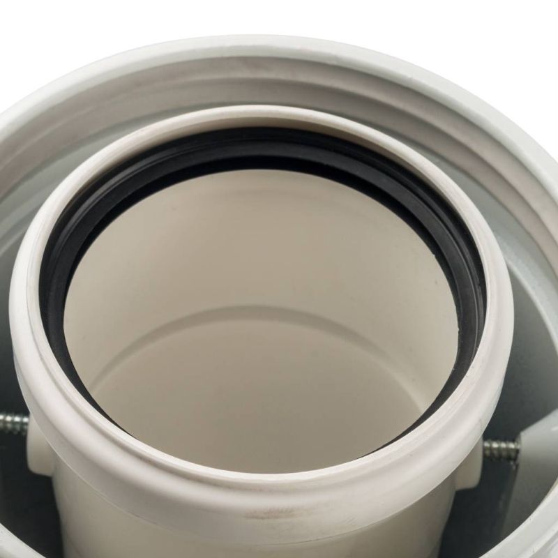 Элемент дымохода конденсационный адаптер Stout SCA-8610-240090 90° DN60/100 в Угличе
