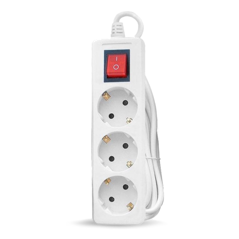 Удлинитель Tokov Electric TKE-C01-BU3-5-1-ZV (3х5 м, с заземлением, с выключателем)