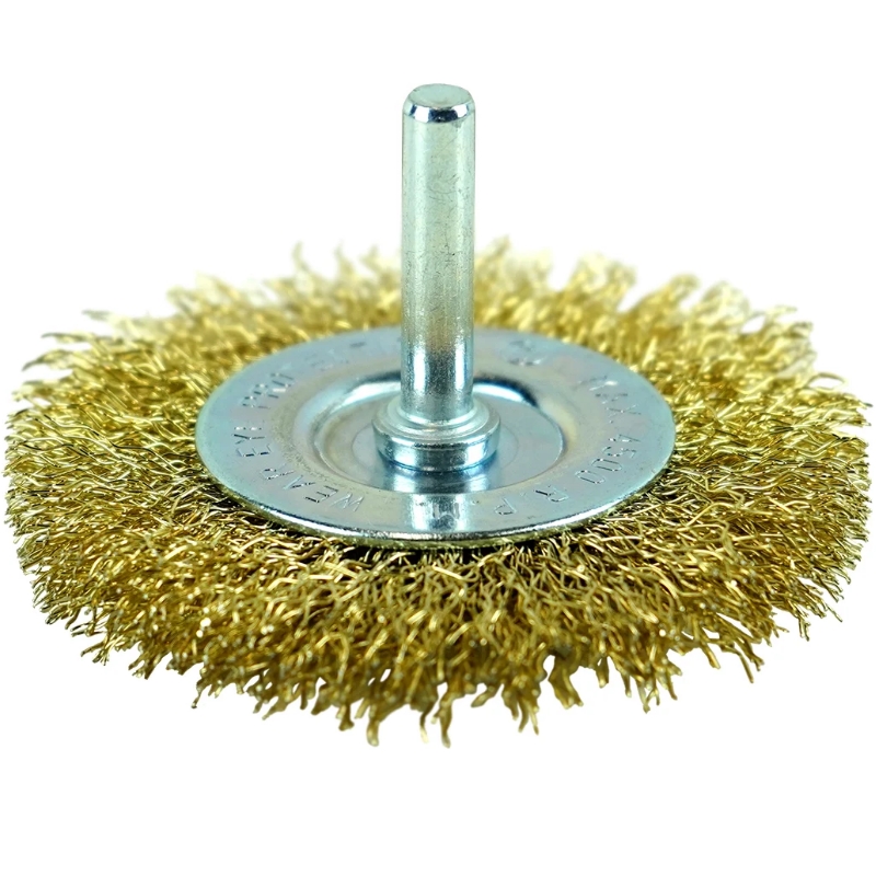 Кордщётка дисковая Berger BG1730 латунированная сталь 03 мм диаметр 75 мм хвостовик 6 мм 264₽