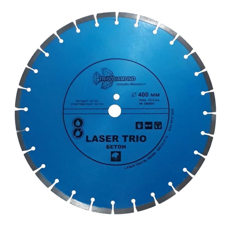 Диск алмазный отрезной Trio-Diamond 380400, Лазер бетон, 400*25,4  в Угличе