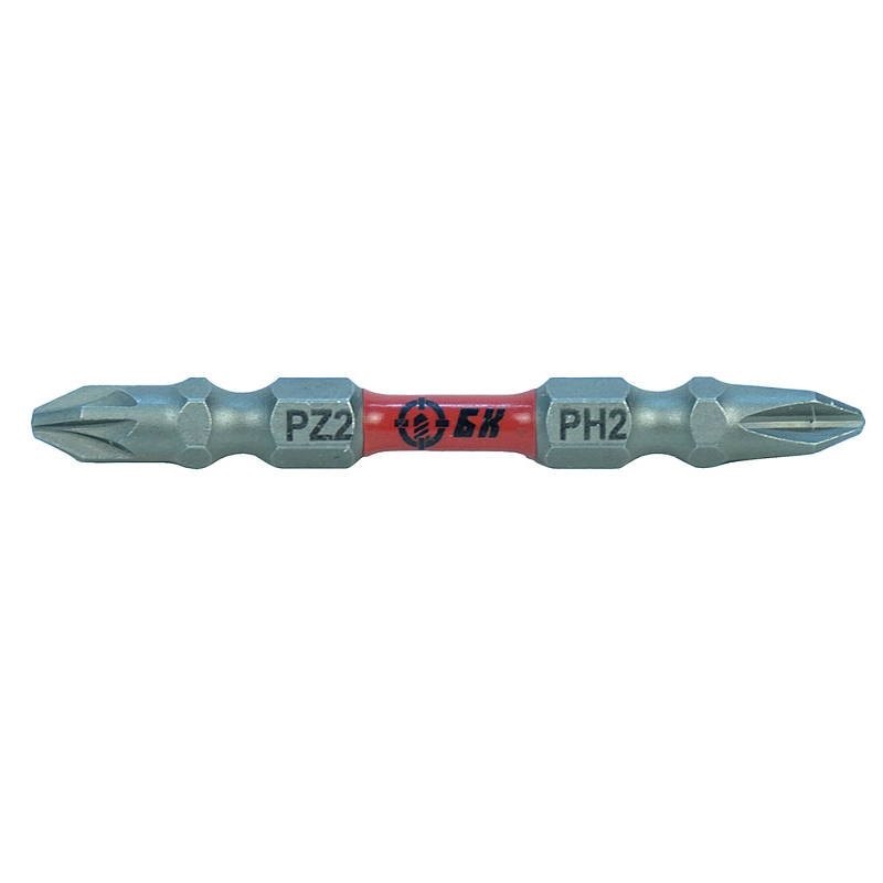 Биты двусторонние Боекомплект BPH2PZ2-60DOUBLE-2, PH2хPZ2х65 мм, 2 шт в Муроме