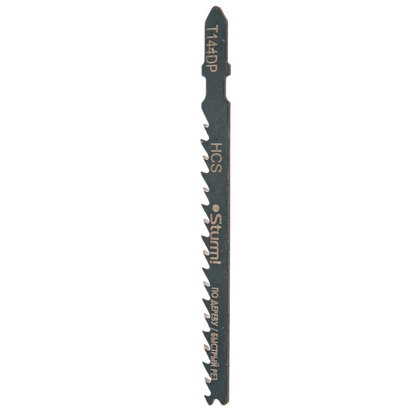 Пилки для лобзика T144DP по дереву Sturm 5250602 (2 шт., 100х75 мм, шаг зуба 4 мм, быстрый прямой рез, HCS) в Угличе