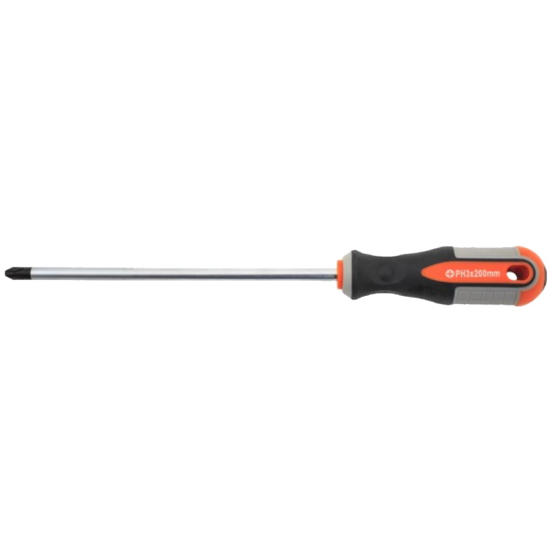 Отвертка стержневая крестовая Ombra Round Grip 751320 055141, PH3x200 мм во Владимире