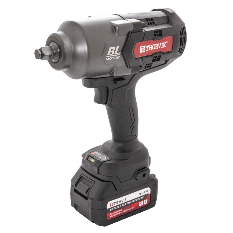 Гайковерт ударный аккумуляторный бесщёточный Thorvik BBIW121700 053704, 1/2"DR, 21В, 1700 Нм в Иваново