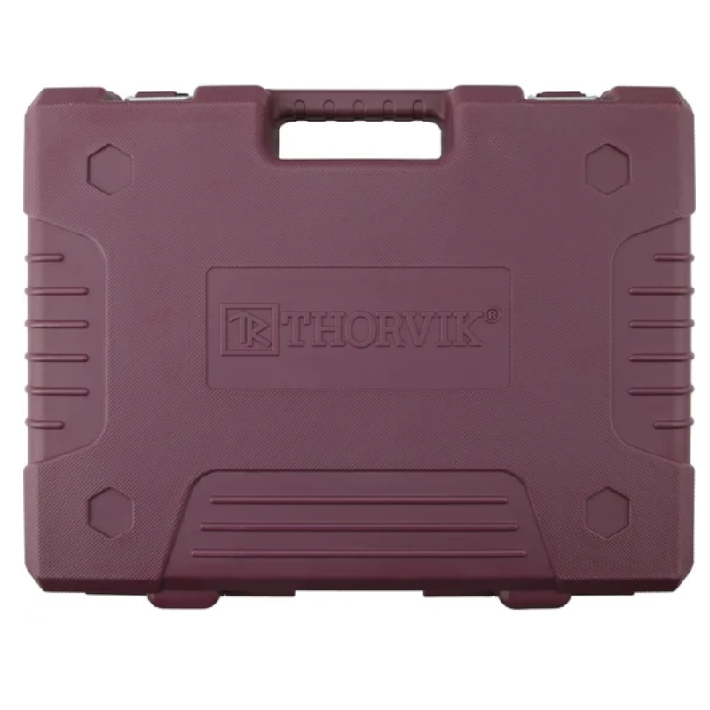 Набор инструмента универсальный Thorvik TS077/12 054006, 1/4", 1/2"DR с головками торцевыми 12-гранными, 77 предметов