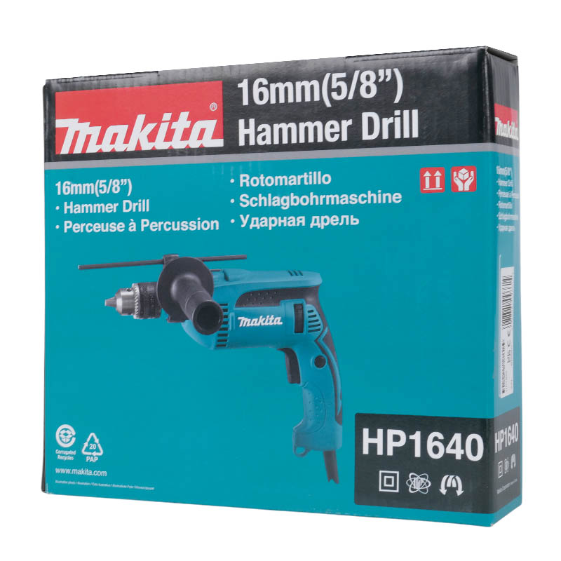 Дрель ударная Makita HP 1640 (680 Вт, ключевой 13 мм) во Владимире