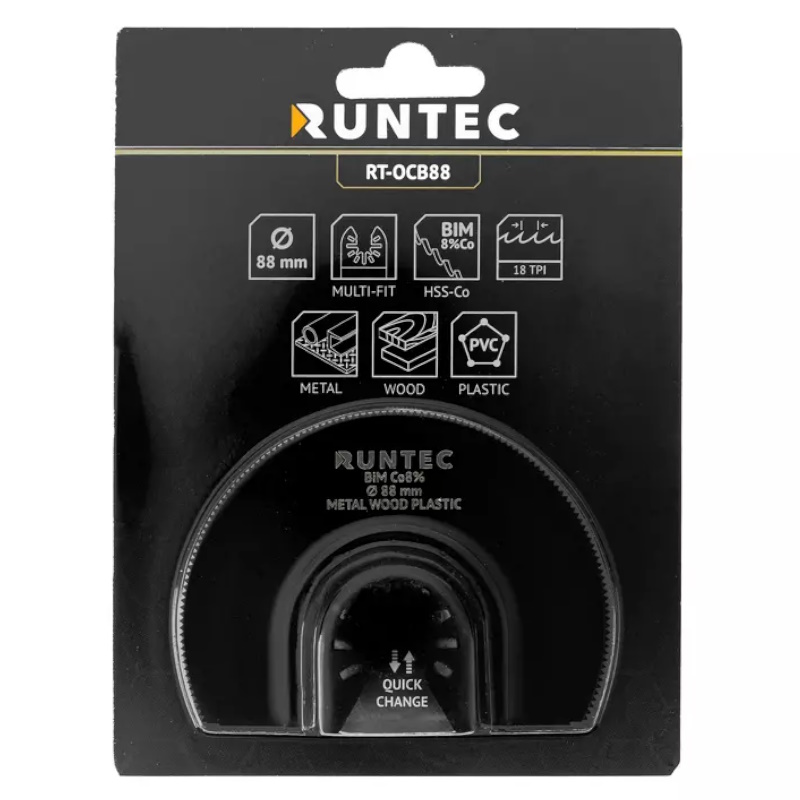 Насадка для МФИ (реноватора) Runtec RT-OCB88, BiM, пильная сегментная, 88 мм, по дереву, пластику и металлу в Иваново