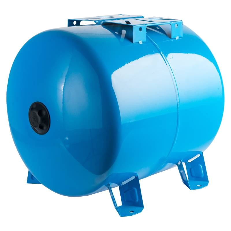 Горизонтальный гидроаккумулятор для скважины Stout STW-0003-000050 (синий, 50 л.) в Череповце