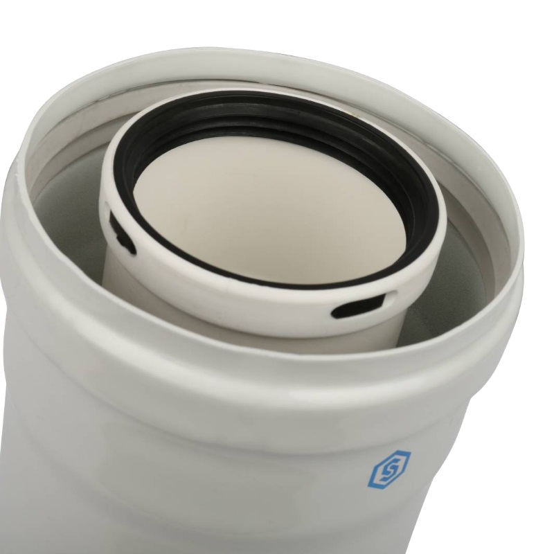 Элемент конденсационного дымохода Stout SCA-8610-010310 DN60/100, с инспекционным окном