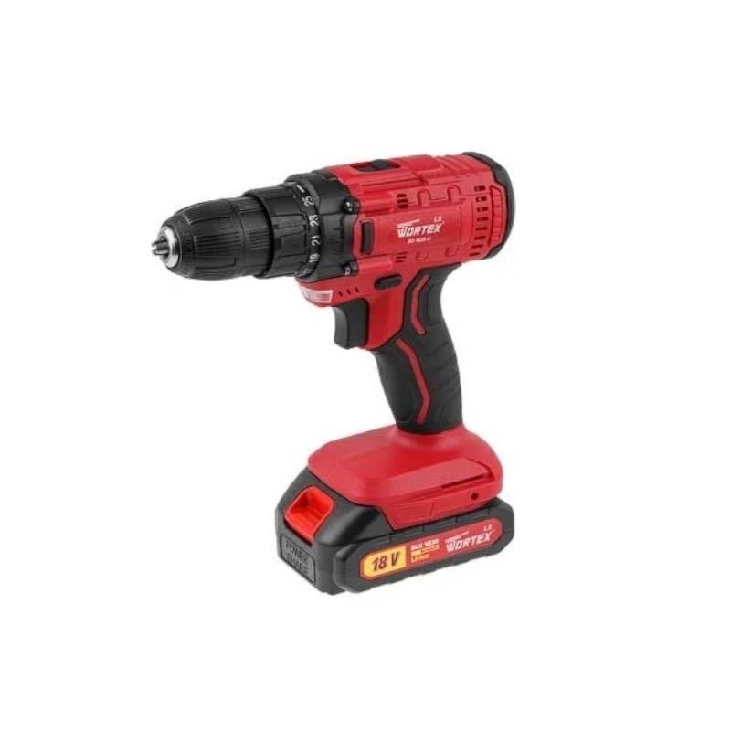 Аккумуляторная дрель-шуруповерт Wortex LX BD 1820  ALL1 Li 0329076, в чемодане в Кинешме