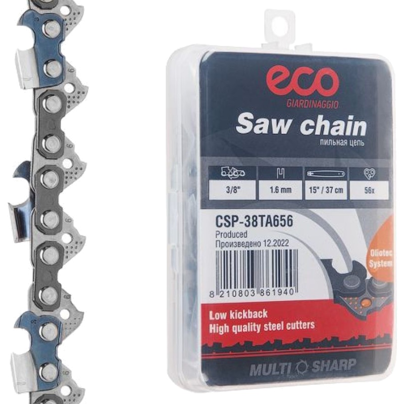 Цепь Eco CSP-38TA656, 37 см, 15", 3/8", 1.6 мм, 56 зв., 38TA (в пласт. боксе)  в Коврове