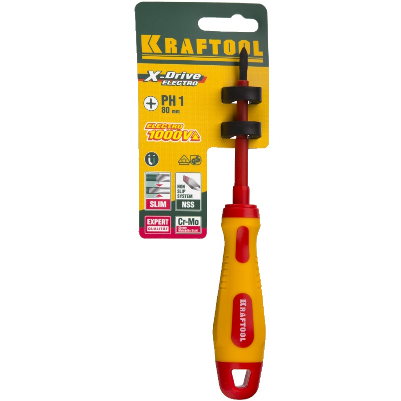 Отвертка Kraftool 250084-1-080 высоковольтная в Рыбинске