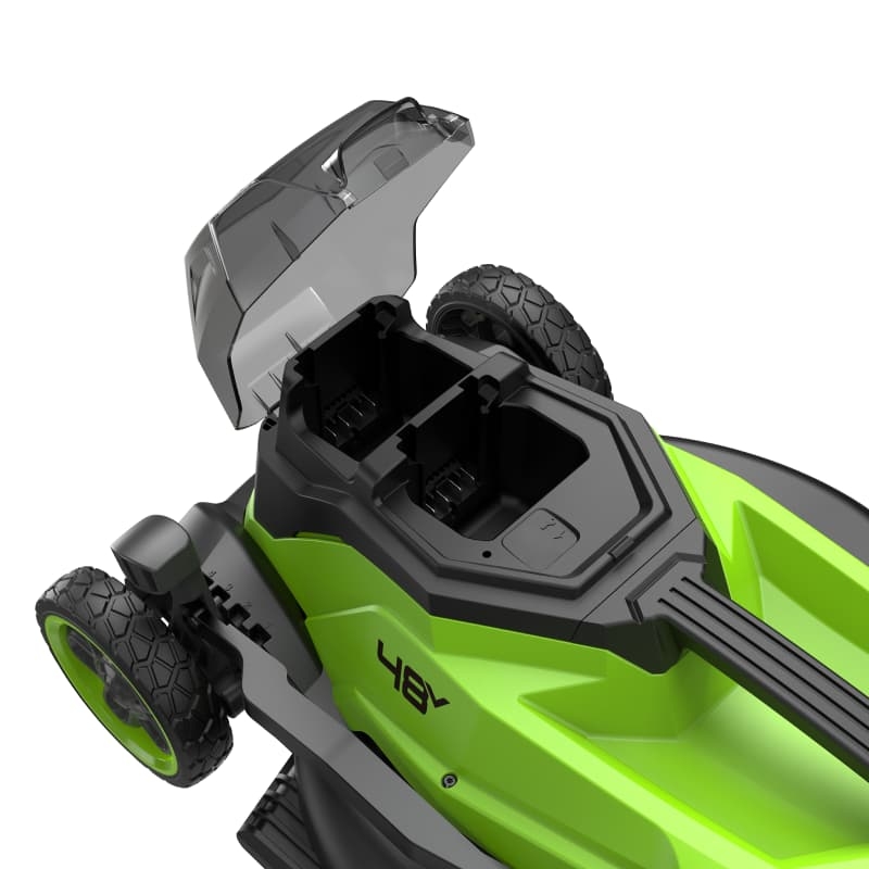 Газонокосилка аккумуляорная Greenworks GD24X2LM361 2520707UD, 24Вx2, 36 см, бесщеточная, c 2хАКБ 4Ач и ЗУ в Туле