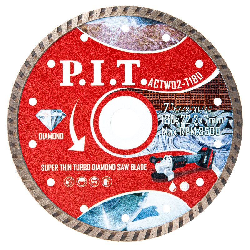 Диск алмазный отрезной Turbo P.I.T. ACTW02-T180, 180x22,2x1,6 мм в Александрове