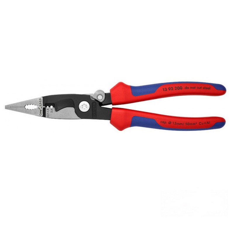 Клещи электромонтажные Knipex KN-1382200SB, 6-в-1, зачистка 0.75 – 1.5 / 2.5 мм², рез Ø 15 мм / 50 мм², 200 мм…1 в Туле