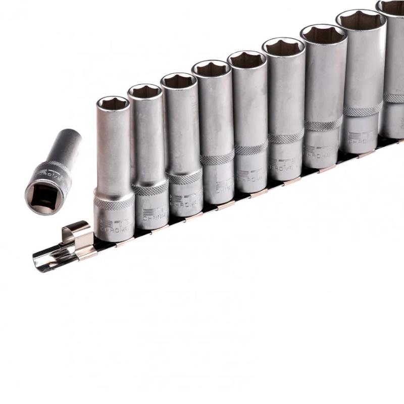 Набор удлиненных торцевых головок Stels 13603, 1/2", 6-ти гр., CrV, 10шт., 10-22мм в Кинешме