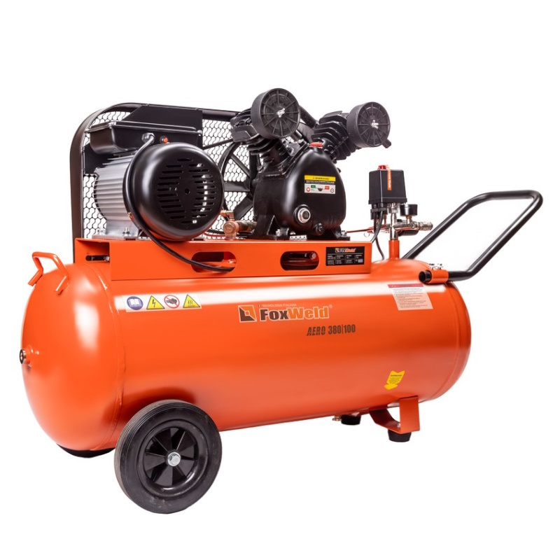 Компрессор масляный ременной FoxWeld AERO 380/100 5962 в Туле