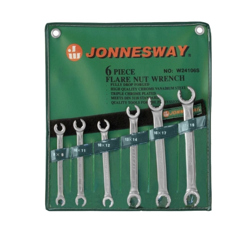 Набор ключей гаечных разрезных Jonnesway W24106S (размер 8-19 мм, 6 предметов, cr-v, в сумке) в Угличе