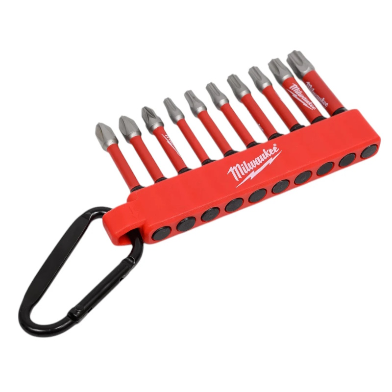 Набор бит Milwaukee SHOCKWAVE GEN III 4932480941 10 шт в держателе с карабином 1 10x50мм PHPZTX 450₽