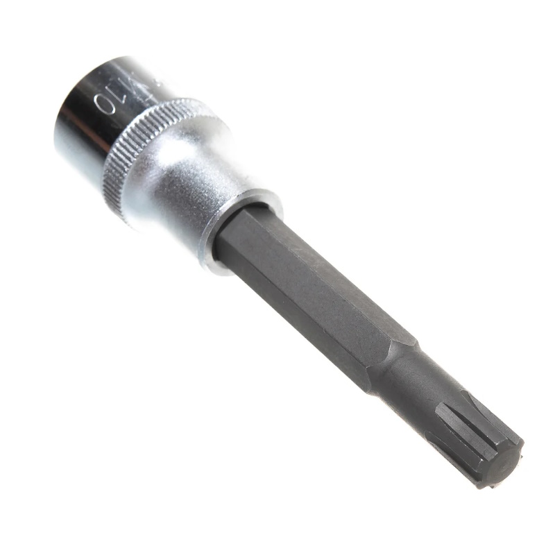 Торцевая насадка Jonnesway S63H4310 049452, 1/2"DR, с вставкой-битой RIBE для болтов ГБЦ двигателей VAG, М10S, 100 мм в Кинешме