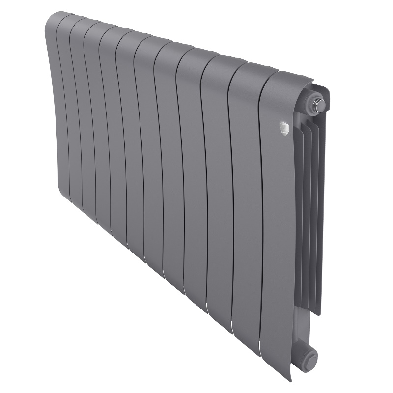 Радиатор биметаллический Royal Thermo Infinity 500 Silver Satin НС-1630025, 12 секций