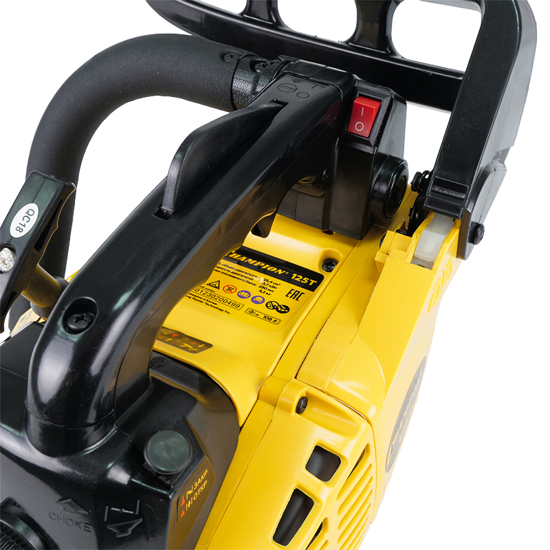 Мини бензопила для вырезания Champion 125T-10"-3/8"-1,3-40E S2512 (40 звеньев, паз 1.3 мм, объем двигателя 25.4 см3) в Твери