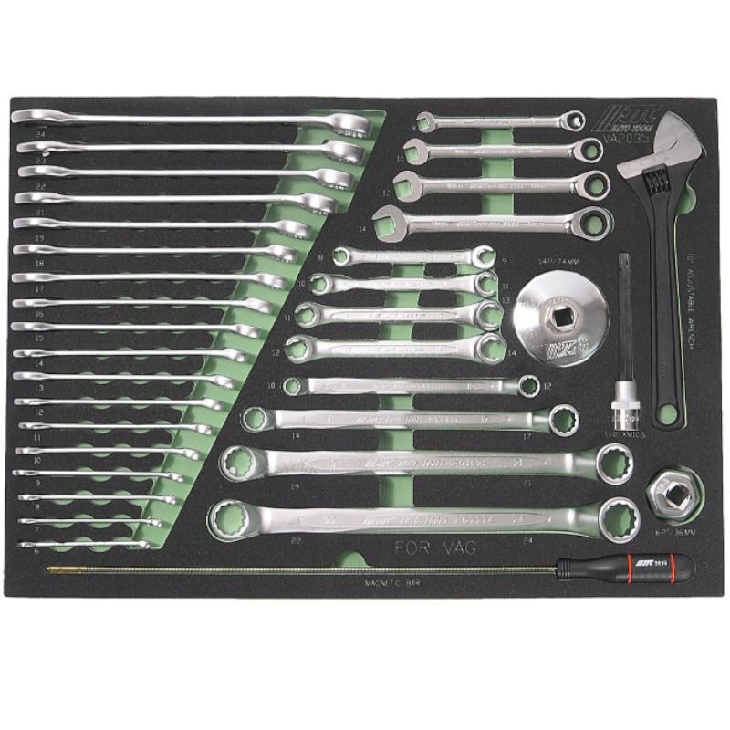 Набор инструмента универсальный JTC JTC-VA2035 комплектация VAG в ложементе 35 предметов 25316₽