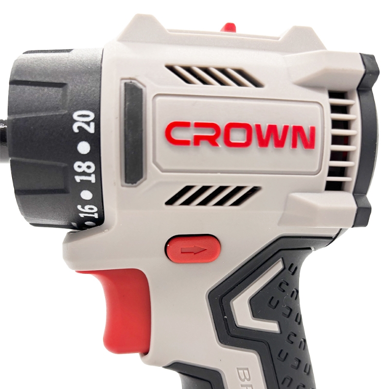 Дрель-шуруповерт Crown CT21131HQX-2 BMC, аккумуляторный, бесщеточный, 20В, 2х2.0Ач, б/з патрон+ угл. патрон + патрон со/смещением в Череповце