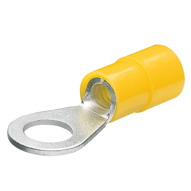 Наконечники кабельные Knipex KN-9799180, изолированные, "кольцо", жёлтые, под винт Ø 10 мм, 4.0-6.0 мм², 100 шт в Череповце