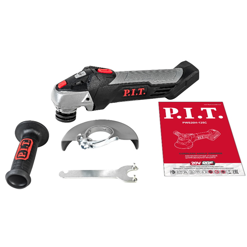Угловая шлифмашина (болгарка) аккумуляторная P.I.T. PWS20H-125C SOLO CASE, 125 мм, 20 В, без АКБ и ЗУ, в кейсе в Ярославле