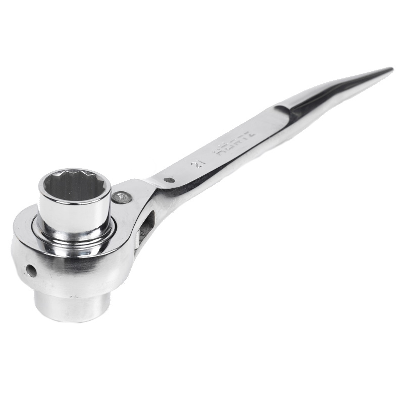 Ключ коликовый Hortz 121329 торцевой трещоточный 21х23 хром 1581₽