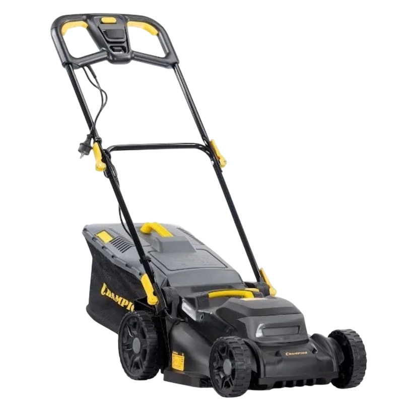 Газонокосилка электрическая Champion EM4419 19 кВт травосборник 40л ширина 440мм 25-75мм 17кг 17579₽